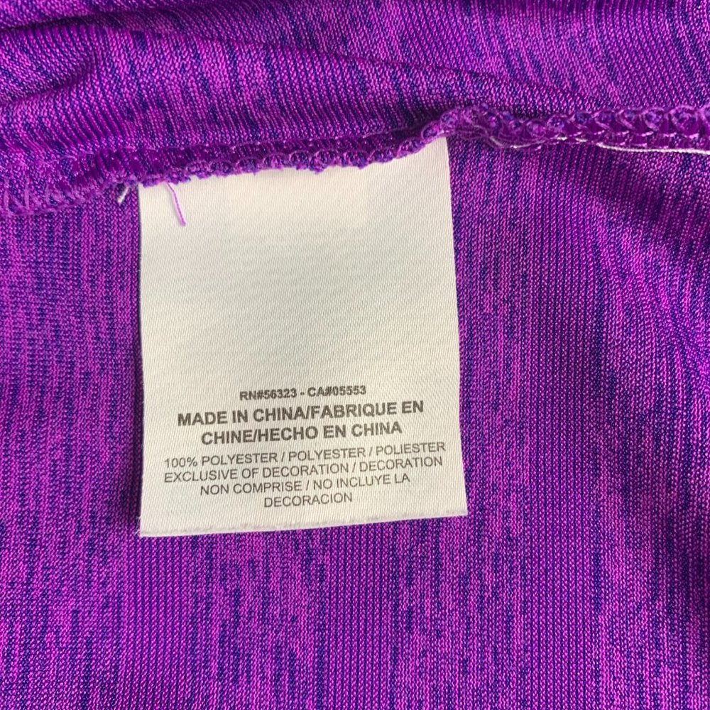 Nike Dry Fit Purple V-Neck M - Picture 8 of 11